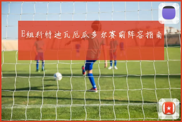 E组科特迪瓦厄瓜多尔赛前阵容指南